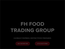 Tablet Screenshot of fhfoodtradinggroup.com